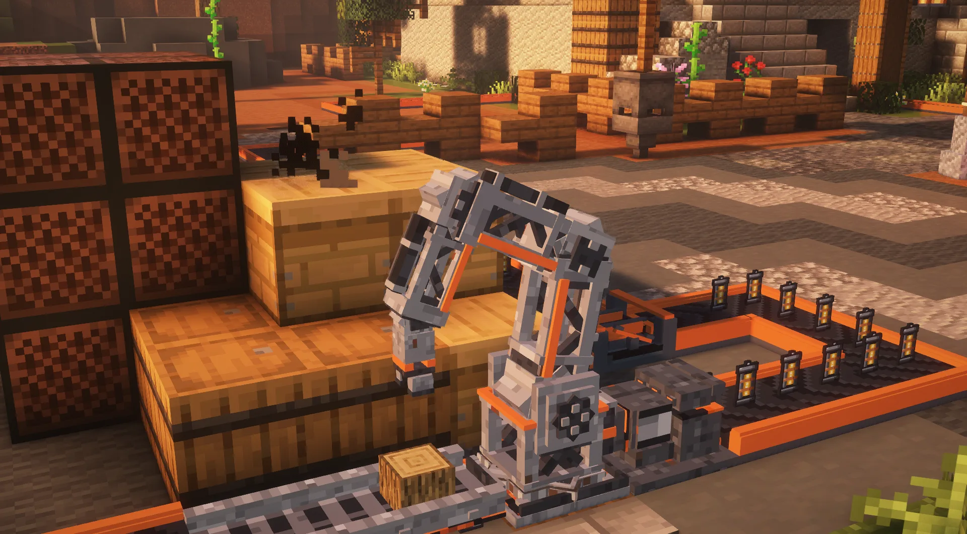 A robot arm picking items off a conveyor